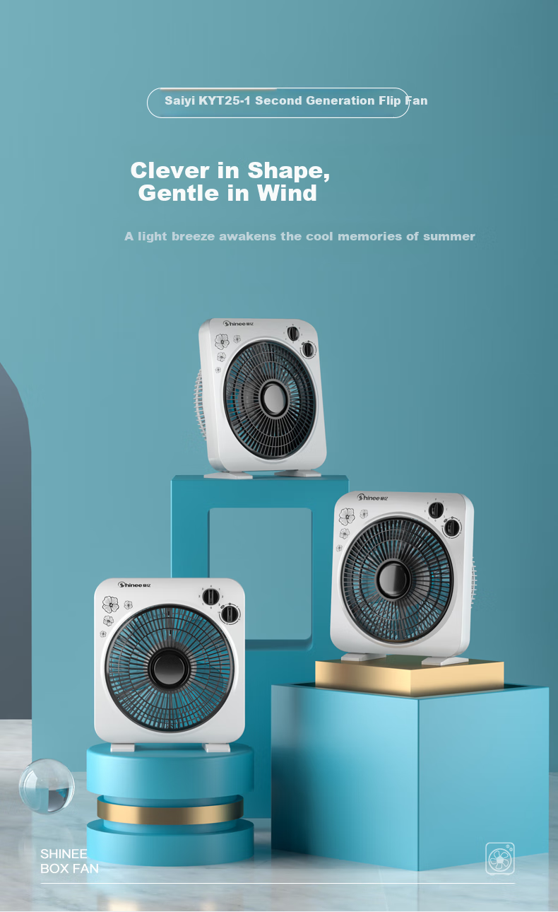 Shinee Electric Fan, Desktop Page Fan, Dormitory Table Fan, Small Desk Fan, AC Fixed Frequency Hongyun Fan, Five Blades, 120-Minute Timer Fan KYT25-1 1