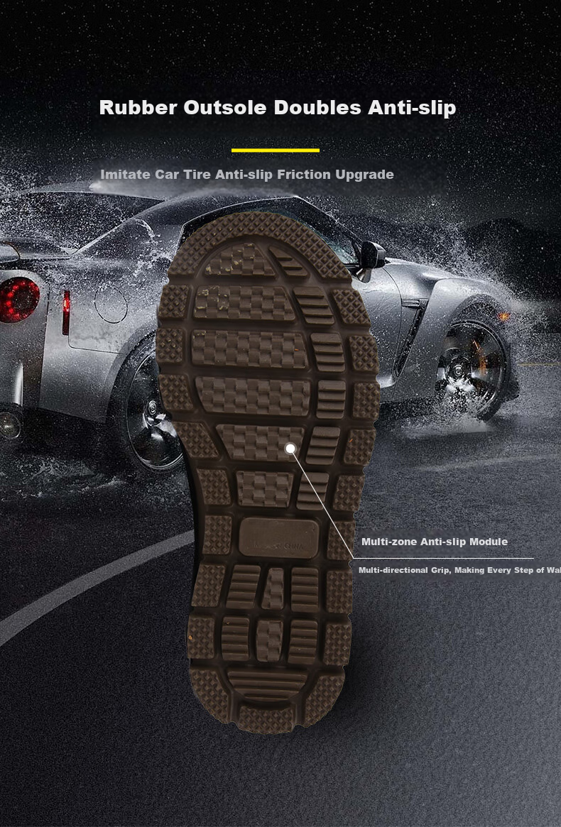 Jolly Walk Water Shoes, Waterproof Boots, Men's Tall Fishing Rain Boots, High-Top Outdoor Waterproof Car Washing Rubber Shoes JW268 Khaki Size 44 5