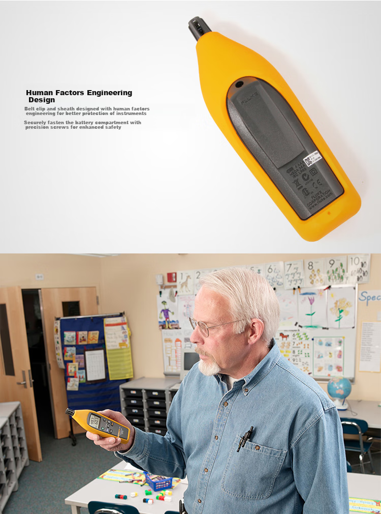 FLUKE 971 Temperature And Humidity Meter, Thermometer, Measures Dew Point And Display Ball Temperature, 1-Year Warranty 6