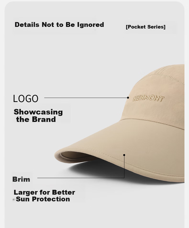 Kenmont Portable Breathable Mesh Baseball Cap for Men, Summer Extended Brim Sun Protection Lightweight Sun Hat Km-6036 10