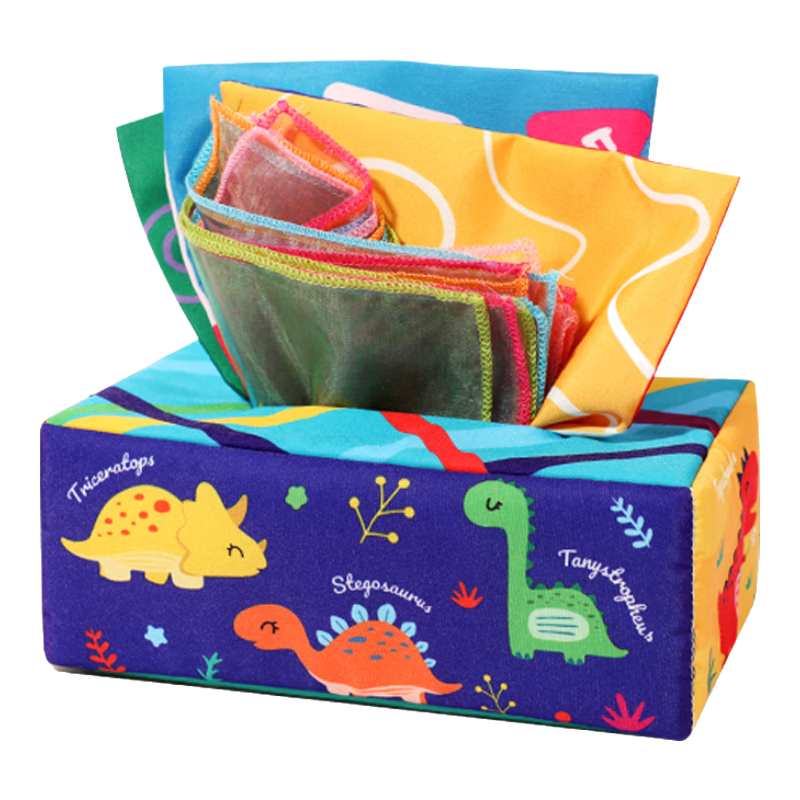 Babamama Baby Pull-Out Toy, Tear-Resistant Paper Box for Infants And Toddlers, Chewable Toy Book for Ages 0-1
