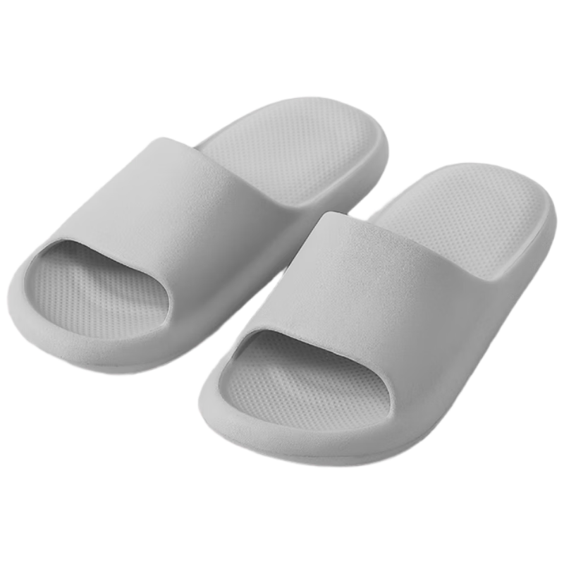 Sanli Non-Slip Slippers for Home And Bathroom, Quiet Indoor/outdoor Women's Soft Cushioned Men's Sandals New Style Gray 42-43