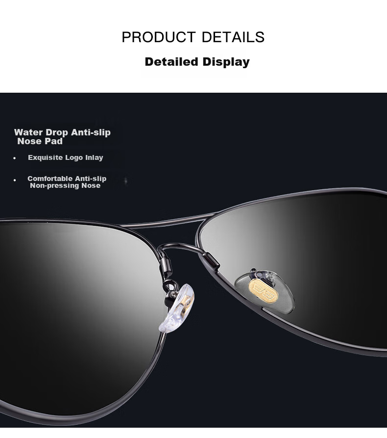 CAPONI High-Definition Polarized Sunglasses for Men, Driving-Specific Sunglasses, UV Protection, Sun Protection Glasses, Aviator Style 5