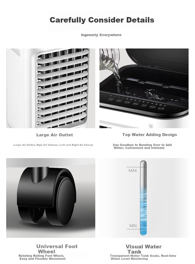 KONKA Air Conditioner Fan Remote Control Industrial Cooling Fan for Home Use, Movable Water-Cooled Fan, Cooling Machine for Commercial Use, Small Air Conditioner with Water Tank, Large Air Volume Cooling Fan, 12L Large Water Tank KF-LY26DY 13