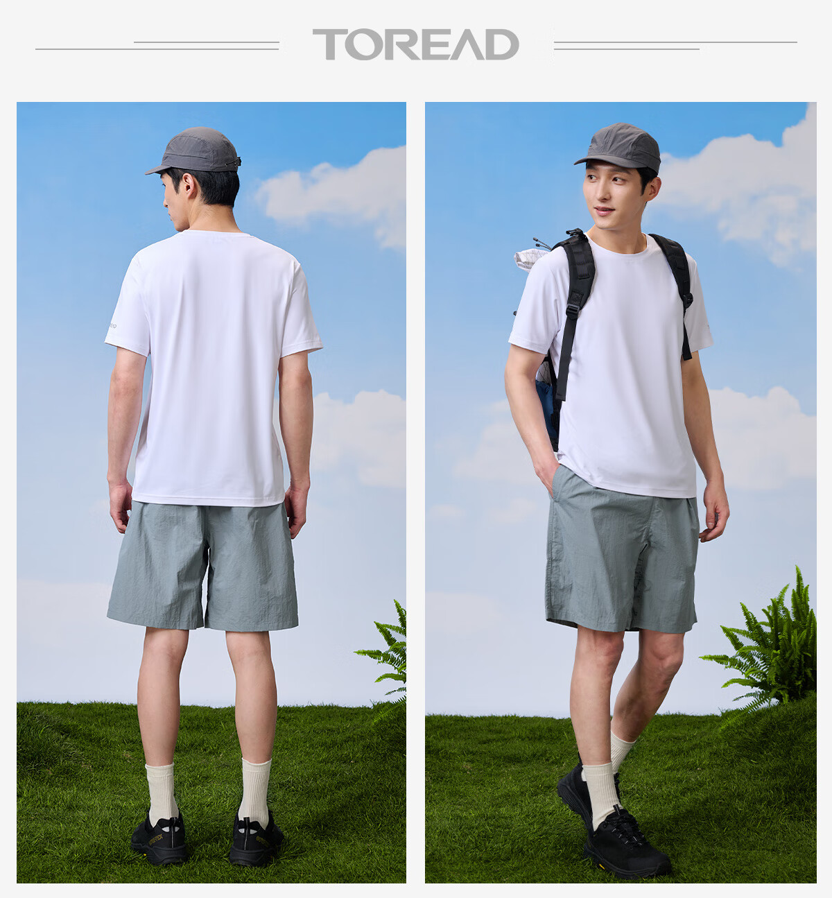 TOREAD Quick-Dry T-Shirt, Spring And Summer Couple Outdoor Functional Sweat-Wicking T-Shirt, Breathable Elastic Short-Sleeve Sports Top, TAJJCN81847 6
