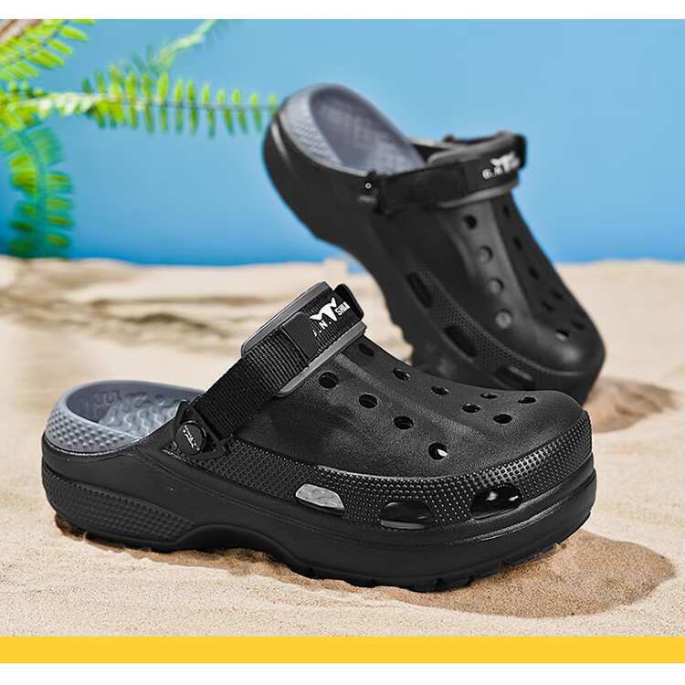 G.N.Shi Jia Men's Shoes, Summer Outdoor Wear, Thick-Soled Hollow Breathable Hole Shoes, Outdoor Stream Tracing Beach Sandals 15