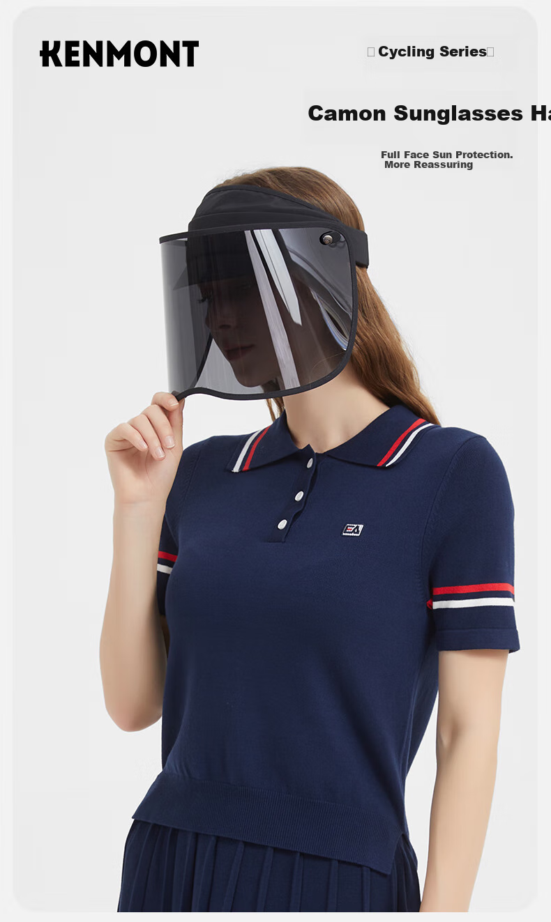 Kenmont Spring And Summer Full-Face Protective Cycling Helmet with Visor, Sun Protection, Anti-Upturn, UV-Resistant Face Shield, And Strong Light Protection 6009 1