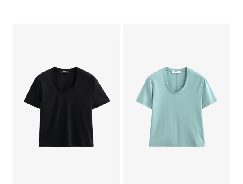Chuyu Mulberry Silk T-Shirt for Women, 2025 New Style, Mandarin Collar Short Sleeve Simple Versatile Top, Ice Lake Blue, M 31