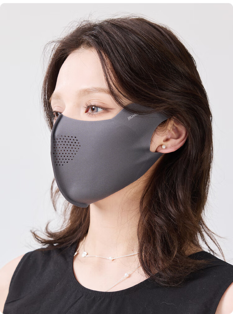 JIUMU Ice Silk Sun Protection Mask for Men and Women Summer UV Protection Cycling 3D Eye and Full Face Shield 18