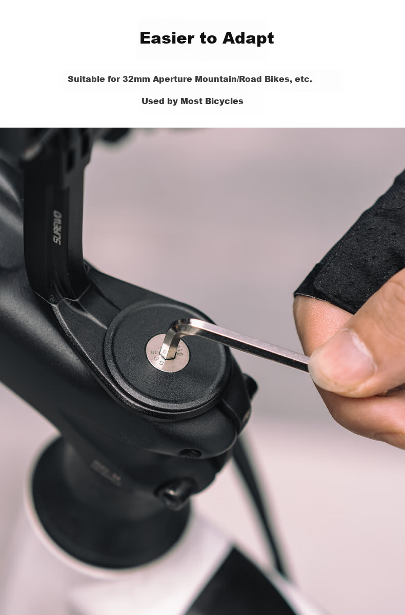 SUREWO Action Camera Bicycle Bowl Mount with Handle, Center Stand, Compatible with GoPro 13, DJI Action 5 Pro/6/4, Bicycle Mount Base, Nano Shooting Accessory 6