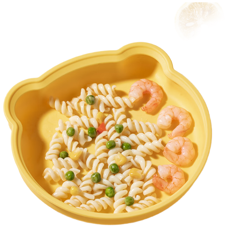 LUSN Baby Food Plate with Integrated Silicone Suction Cup, Self-Feeding Bowl for Children's Complementary Food, Specialized Lunch Box for Eating
