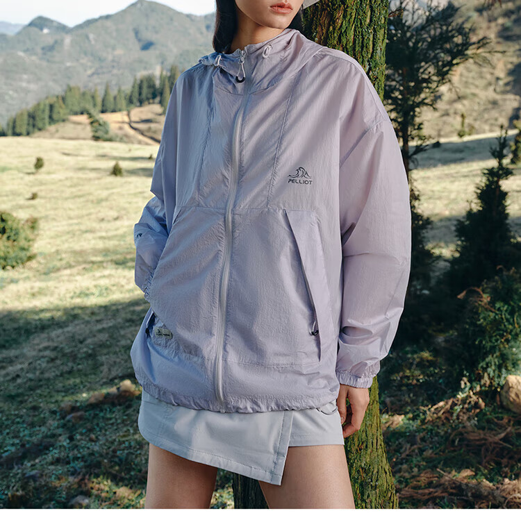 Pelliot [Xiao Sen Lin] Sun Protection Clothing for Men And Women, UV-Resistant Breathable Outdoor Lightweight Jacket 12421220 Pink Porcelain Color XS 9