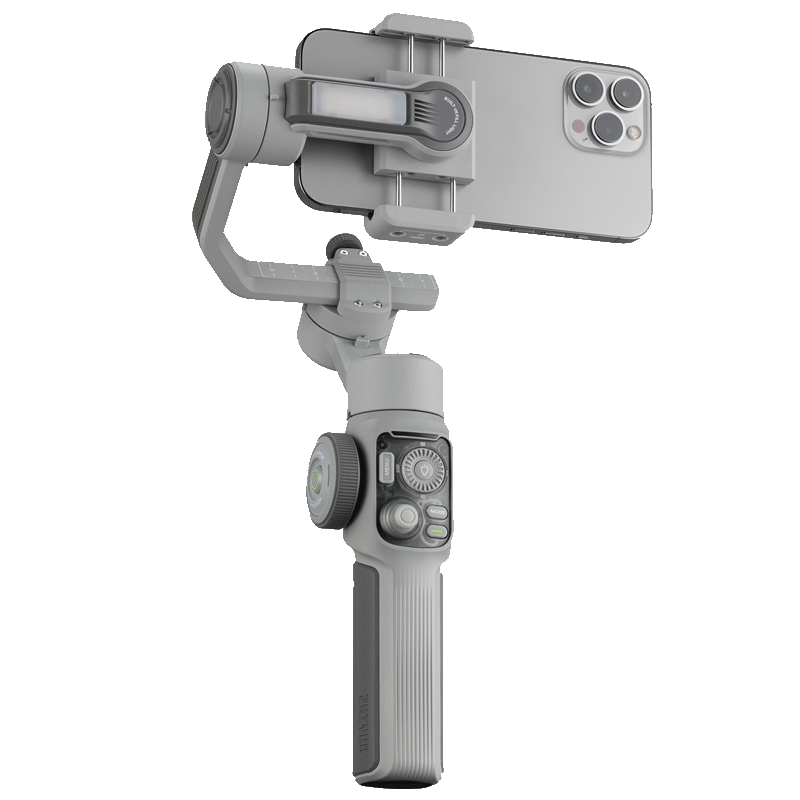 Zhiyun SMOOTH 5E Smartphone Stabilizer, Intelligent AI Precise Tracking, 360-Degree Full-Scene Follow-Up Orthogonal Three-Axis Anti-Shake Gimbal for Live Streaming And Vlog, Standard Versio