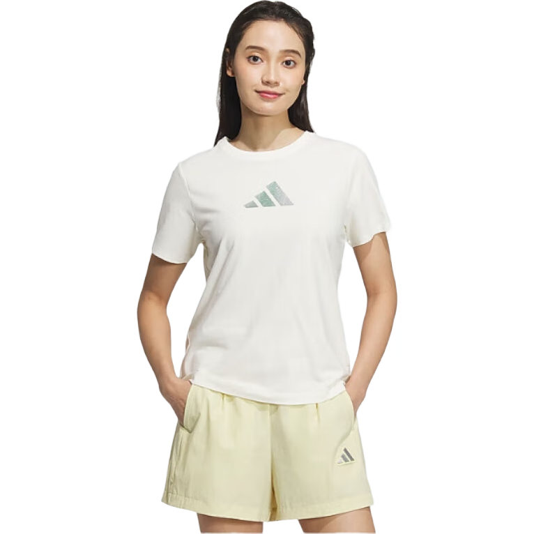 Adidas Women's Summer Sports Casual Short-Sleeve Round Neck T-Shirt JM8803