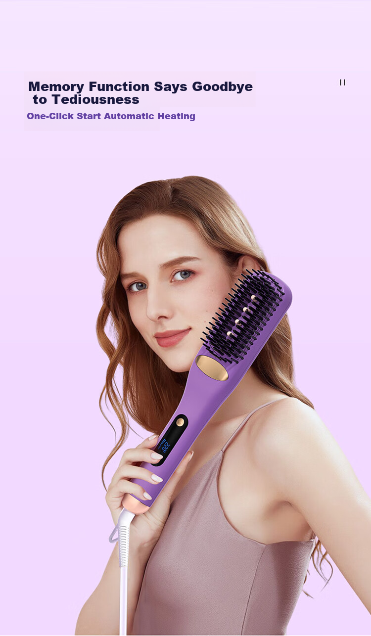 GUGE [Steam Straightening Comb] German Straightening Comb, Gentle on Hair, Dual-Use for Straight And Curly Hair, Bangs And High Crown, Hair Volumizing Tool, Hair Comb, Birthday Gift for Wome 13