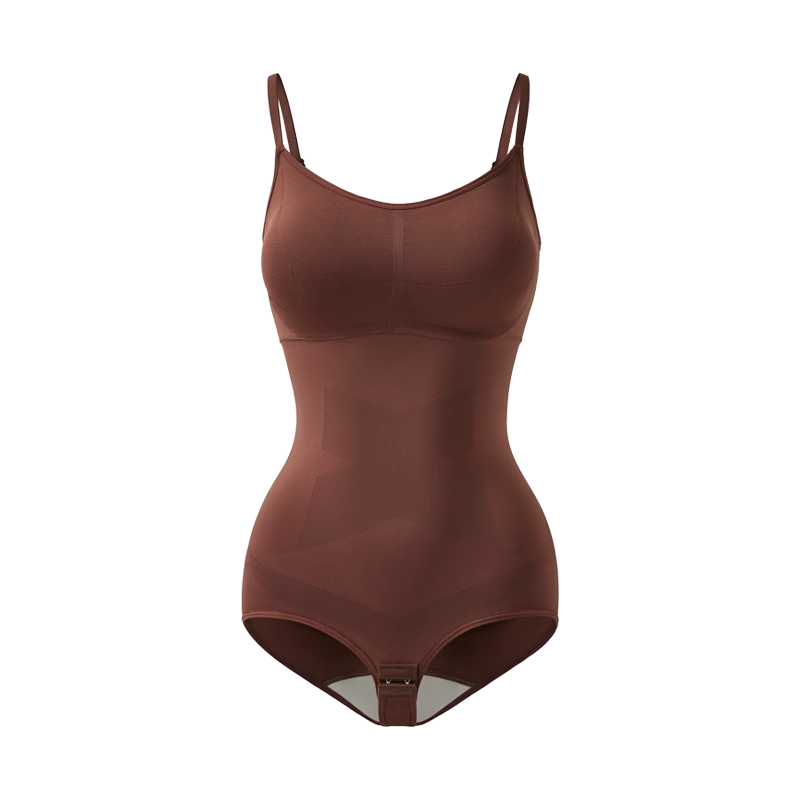 Curvilism Cloud Triangle Shaping Bodysuit Autumn Winter Slimming Tummy Control Hip Lift Waist Cincher Brown L