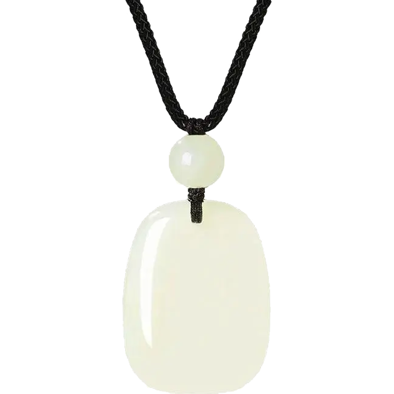 Chow Tai Fook Hetian Jade Pendant Necklace for Men Lightweight Luxury Practical Birthday 520 Valentine's Day Gift for Boyfriend