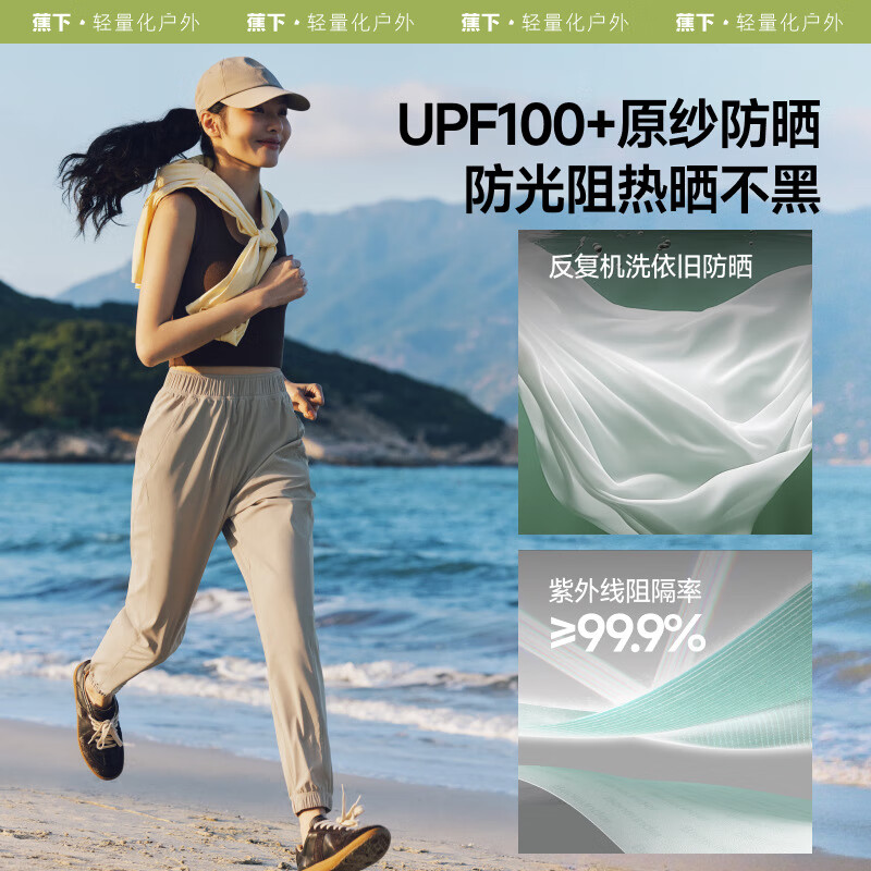 Beneunder Wide-Leg Pants, Casual Trousers for Women, Sports Ice Silk Sun Protection Long Pants, Loose Fit for Spring And Summer, Soft Support, New Style AL844, Size 25