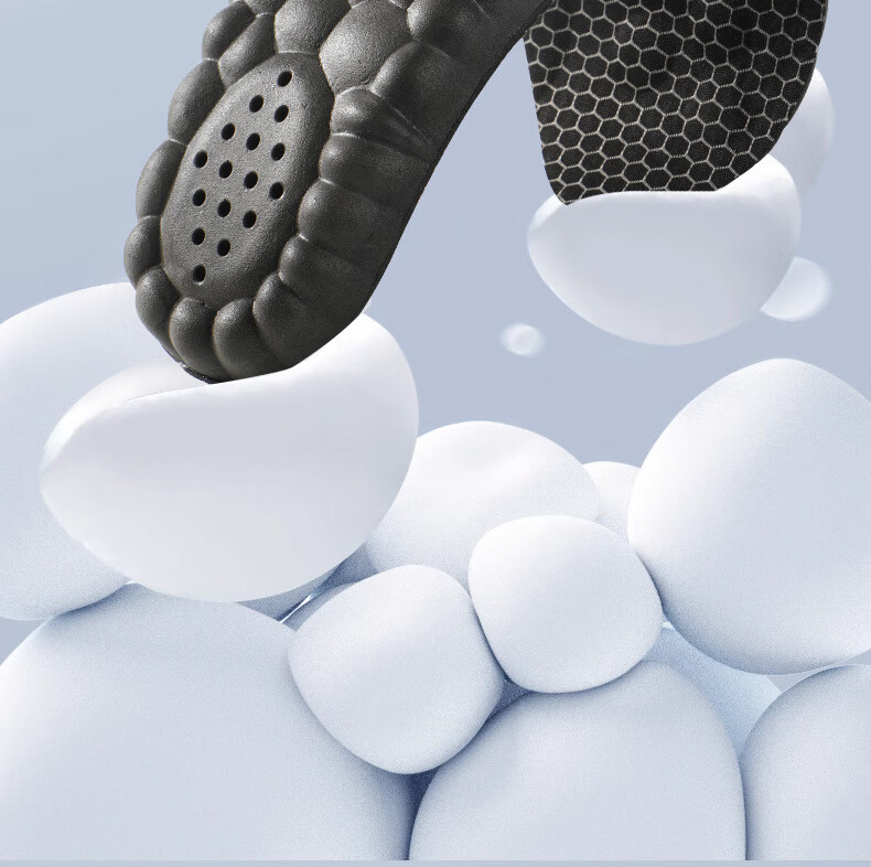 FOOTOPPO Graphene Deodorizing Sports Insoles for Men Sweat-Absorbing Odor-Resistant Breathable Antibacterial Soft Elastic Shock-Absorbing High-Elasticity Insoles 4