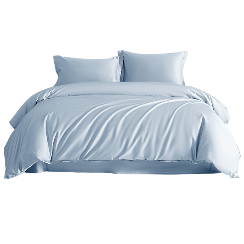 Ranpai 100% Cotton Duvet Cover Single Piece 60s Luxury Double Bed Xinjiang Cotton Duvet Cover 200x230cm Light Gray Blue