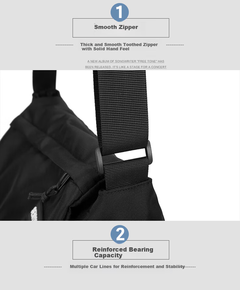 VICTORIATOURIST Crossbody Bag, Men's Shoulder Bag, Trendy Chest Pack, Casual Messenger Bag, Single Shoulder Backpack, Large Capacity Functional Bag, Satchel 8