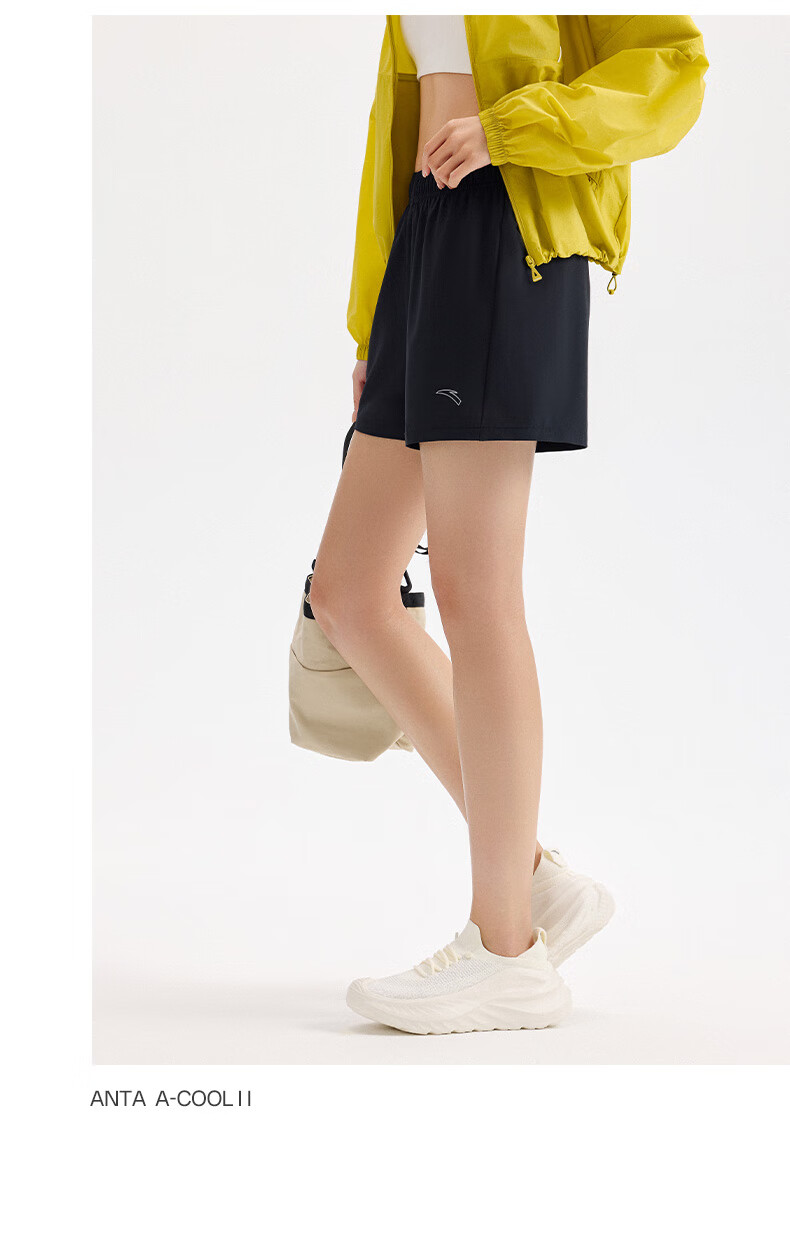Anta Dingyin Badminton Shirt | Quick-Dry Sports Shorts for Women Summer New Moisture-Wicking Breathable Fitness Training Pants 14
