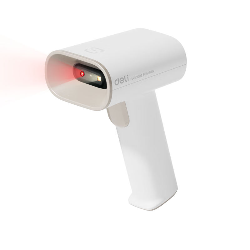 Deli Barcode Scanner, QR Code Scanner for Pharmaceutical Traceability, Medical Insurance Check, Express Delivery And Logistics Inquiry, Scanning Device with Product Barcode Scanner, Newly Upgraded with Stylish Appearance AA002
