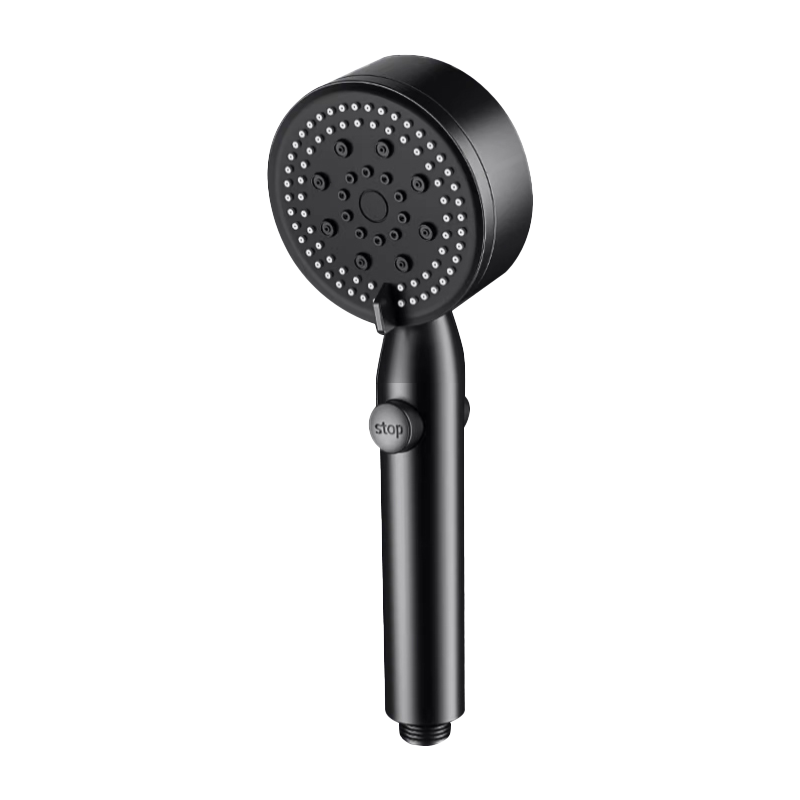 ILeddog [Germany] Five-Speed Powerful Pressurized Shower Head, Bathroom One-Button Water Stop Handheld Shower Set JM002