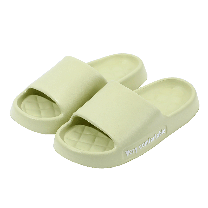 Grace EVA Breathable Slippers, Soft Sole Comfortable All-Season Outdoor Indoor Home Couple Sandals for Men And Women, Green, Size 36-37