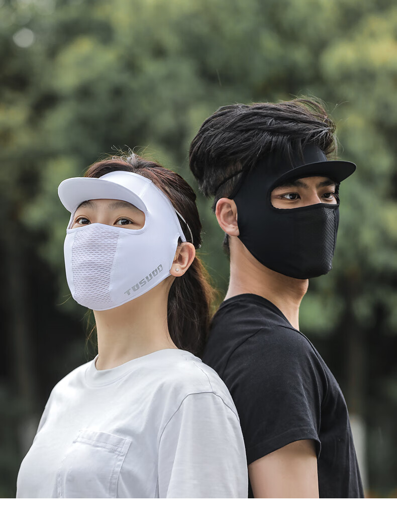Captain Tas Ice Silk Face Mask Unisex Summer Sun Protection Full Face Windproof Breathable Cycling Outdoor Riding Gear 15