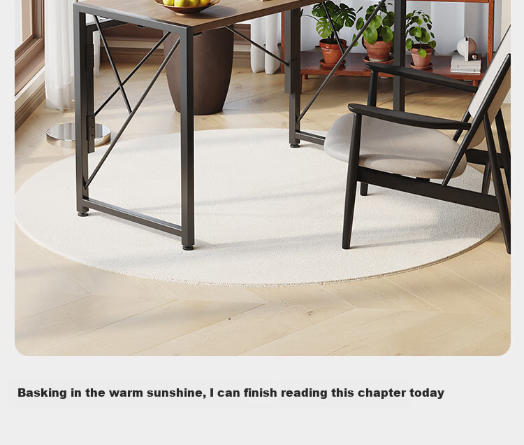 Yicainianhua Foldable Computer Desk, Office Desk without Installation, Long Writing Table, Student Desk 1215 17