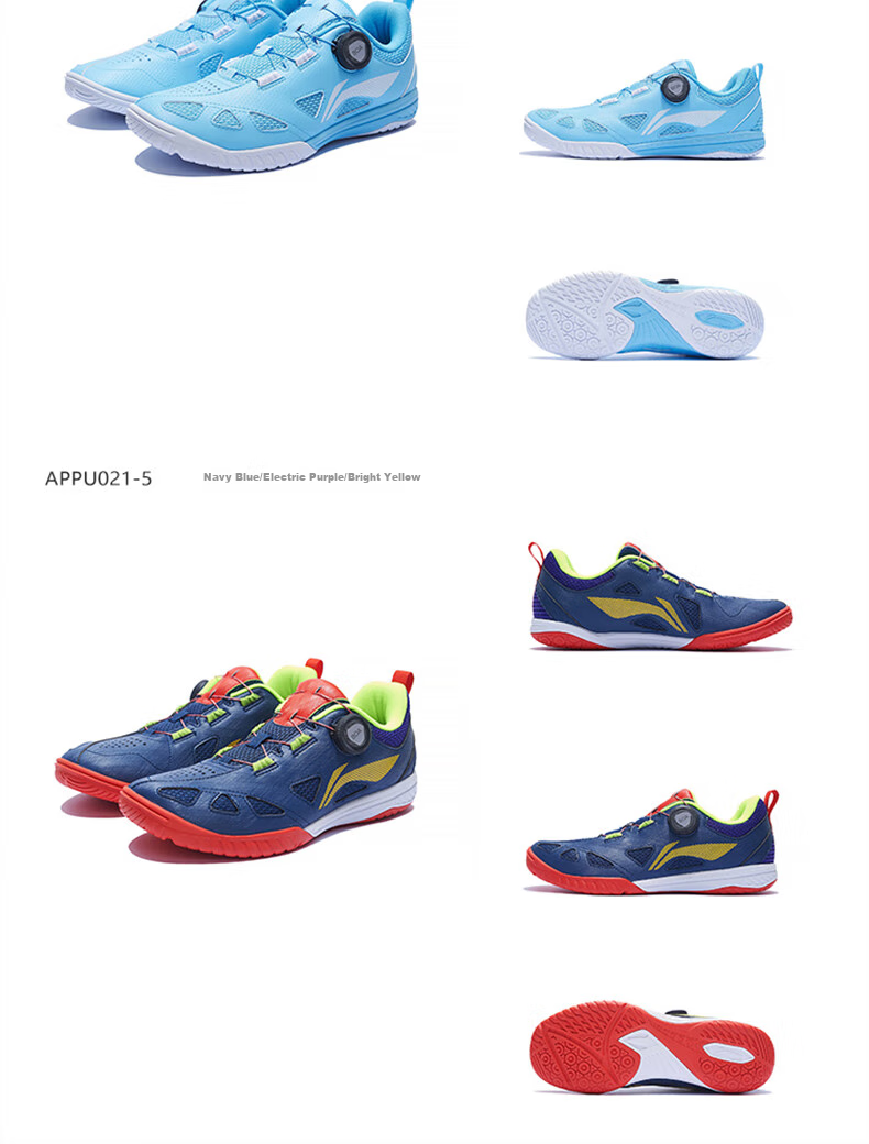 Li-Ning Table Tennis And Badminton Shoes, MAGE ESS Series Professional Sports Shoes, Unisex Ball Star Training Shoes, Size 37 11