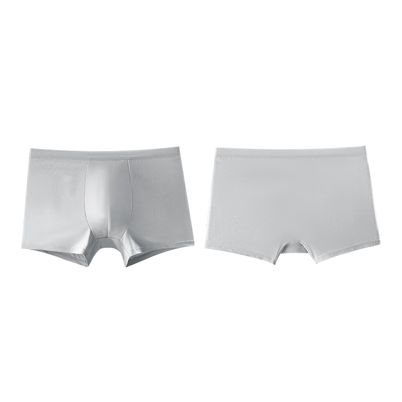 JD Original 7A Antibacterial Disposable Underwear for Men, Boxer Briefs, Extra Soft Milk Silk, No-Wash Daily Disposable, for Business Trips And Travel, 4-Pack, Size L
