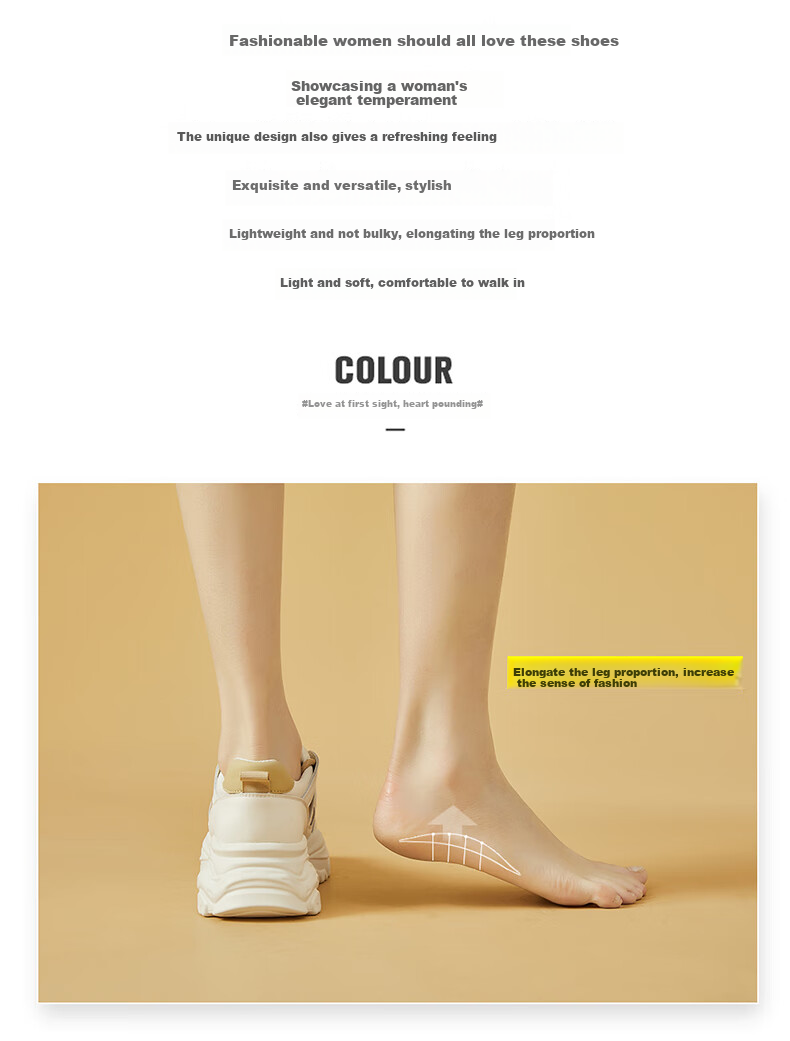 DAPHNE Women's Dad Shoes, Versatile Casual Shoes, Height-Increasing Slimming Low-Top Sneakers, 4623101044, Milk Tea Color, Size 36 3