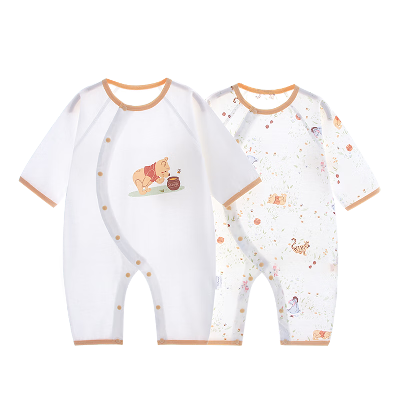 Disney Baby Clothes, Newborn Summer Thin Romper, Crawling Suit, Pure Cotton, Full Moon Baby, Hundred Days Outfit, Onesie Pajamas