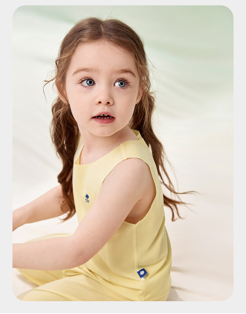 Babycare Youkesi Children's Vest, Summer Thin Style, Baby Loungewear Pajamas Onesie, Wind Sail Blue, 120cm 7