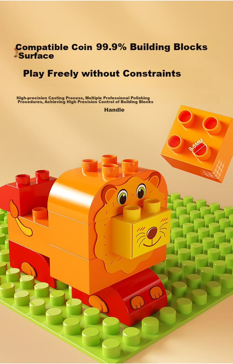 DREAM START Large Building Blocks Set 320, Construction Toy for Boys And Girls Aged 3-6, Children's Playset, Birthday Gift, Home Decoratio 6