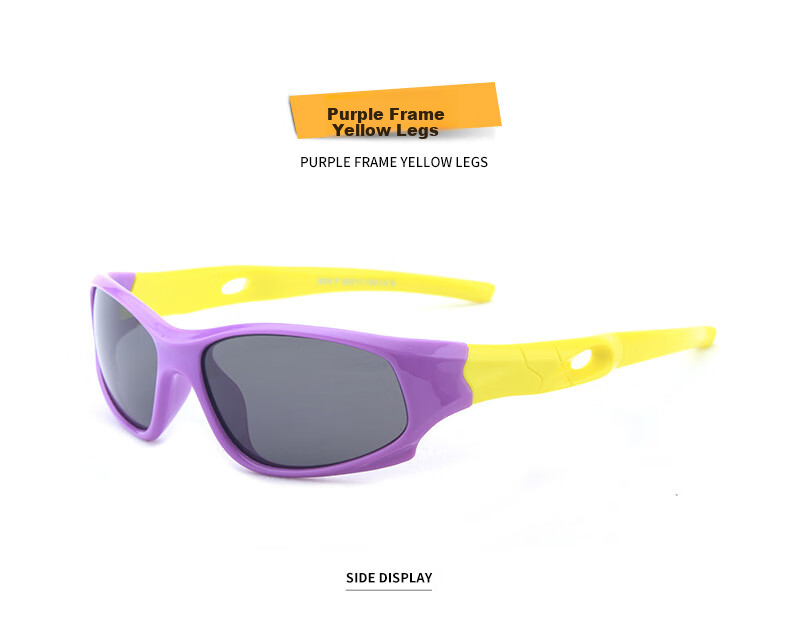DRATRA Children's Polarized Sunglasses, Sunglasses for Boys And Girls, Baby Silicone Cycling Sun Protection Glasses, Outdoor Sports Eyewear 10