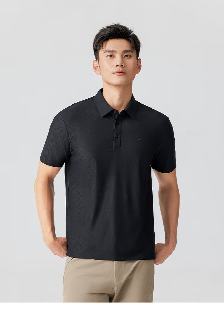 Pioneer Camp Quick-Dry Polo Shirt for Men, Summer Outdoor Cool Breathable Short-Sleeve City Commute Lightweight Sports Training T-Shirt 7