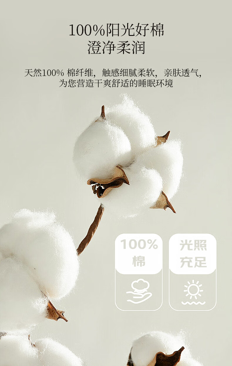 Hengyuanxiang Class A Antibacterial 100% Cotton Fitted Sheet Single Piece Non-Slip Stain-Resistant Full Coverage Cream White 180x200x30cm 1