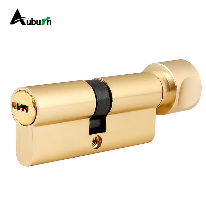 Aoben Interior Door Lock Cylinder, Small 70 Lock Cylinder, MSX-70 Brass Brushed Finish