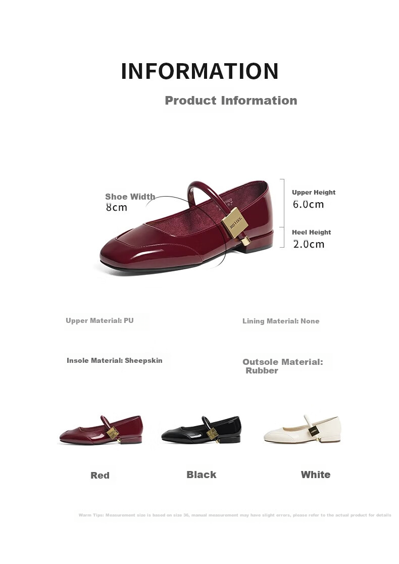 RED DRAGONFLY Mary Jane Women's Shoes Spring And Autumn French-Style Red Wedding Shoes Beautiful Retro Flat Leather Shoes WTB24600 Red 40 2