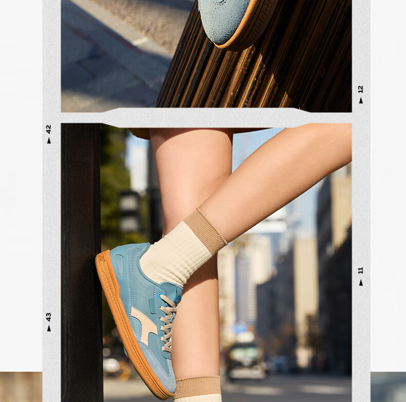361° Women's Sneakers, Spring And Summer Casual Thin-Soled Training Shoes, T-Toe Shoes, Low-Top Breathable Sports Shoes, 682526613-1 13