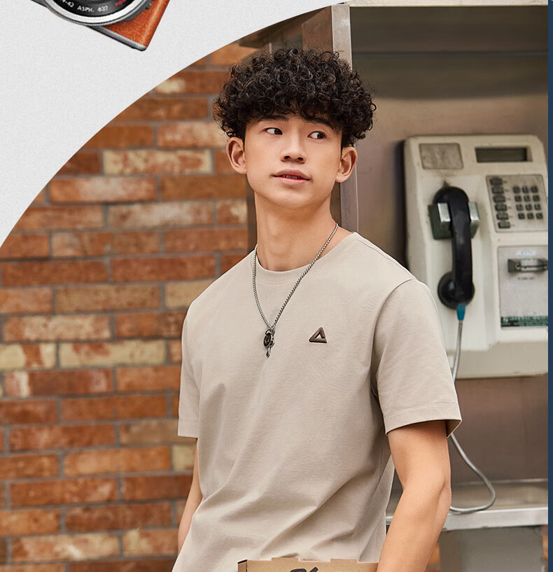 PEAK Men's Summer Short Sleeve Pure Cotton Casual Loose Breathable Outdoor Xinjiang Cotton Sports Base T-Shirt DF652430 35