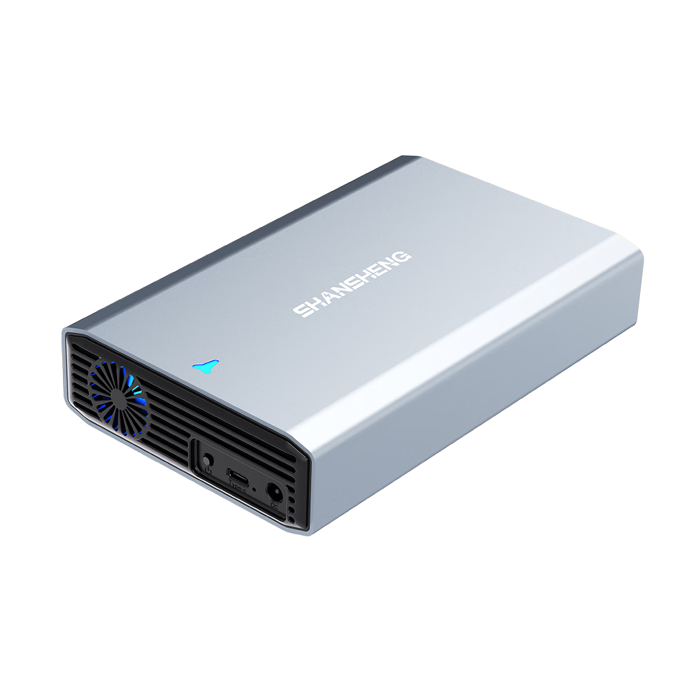 Shansheng Enterprise-Level Portable Hard Drive, 3TB Large Capacity, 3.5-Inch P36 Desktop Storage, Type-C High-Speed Hard Drive with Built-In Fan Cooling, External Hard Drive PHDD