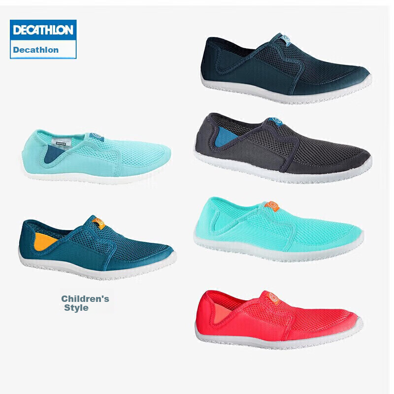DECATHLON Water Shoes for Men, Water And Beach Sandals SUBEA, Adult Dark Green, Size 36/37-4000328