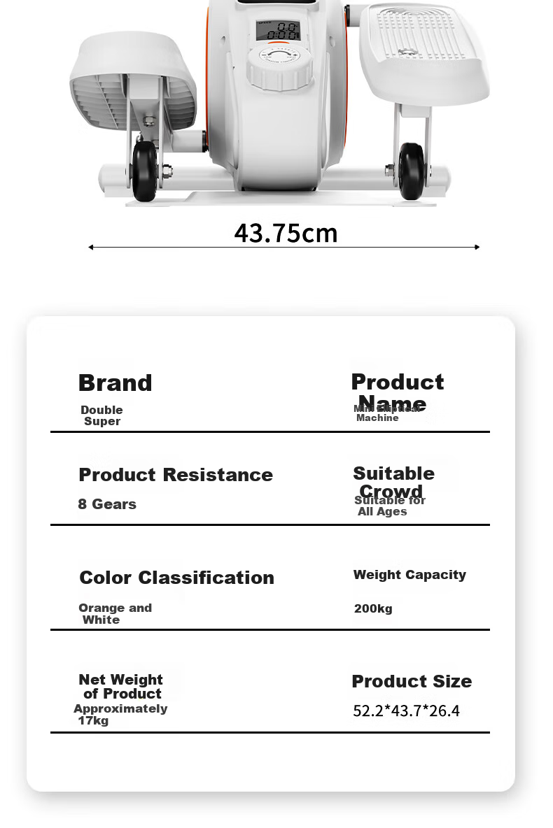 Suncao Home Stepper Elliptical Machine, Indoor Walking Machine, Multifunctional Mini Exercise Equipment with Adjustable Resistance 10