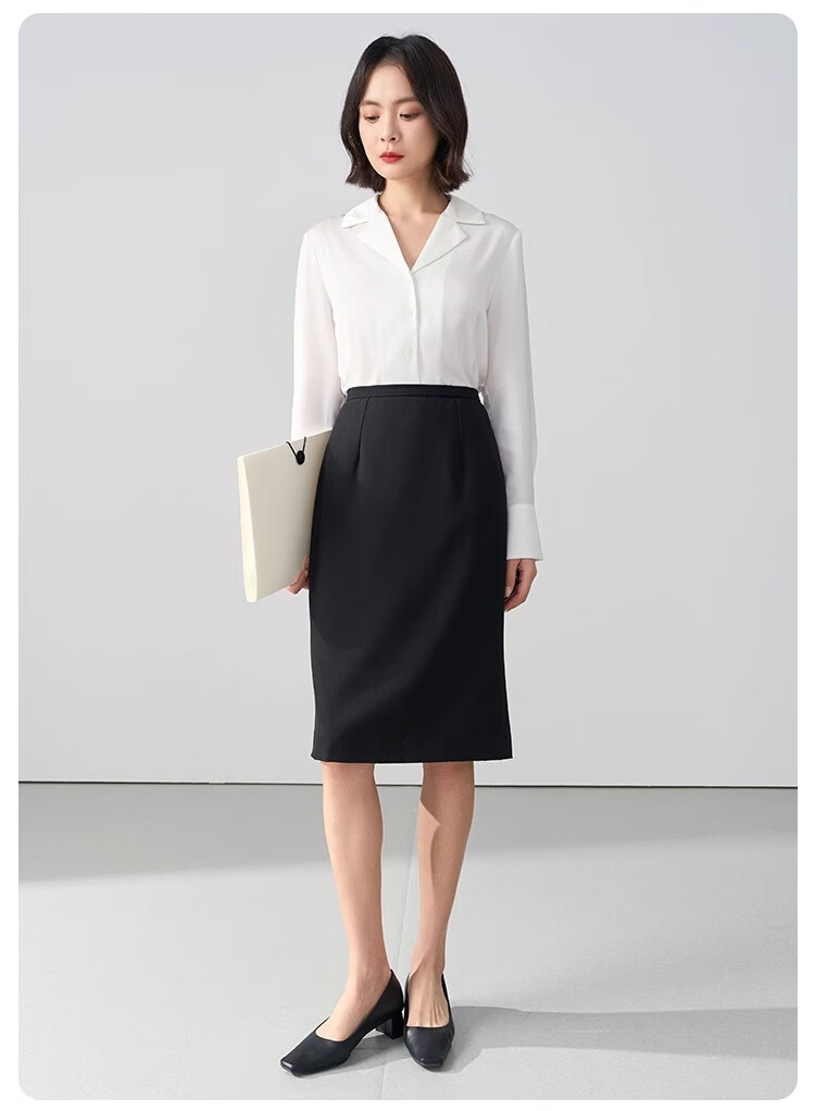 Bodexiaojie Black Interview Skirt, Women's Short Skirt, Professional Pencil Skirt, Formal Bodycon Skirt, Suit Skirt 21