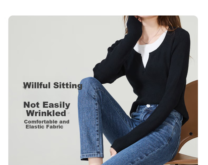 ESE-Y Spring New Loose-Fitting Slimming Petite Slim-Fit Cigarette Pants, Denim Blue, Size 29 13