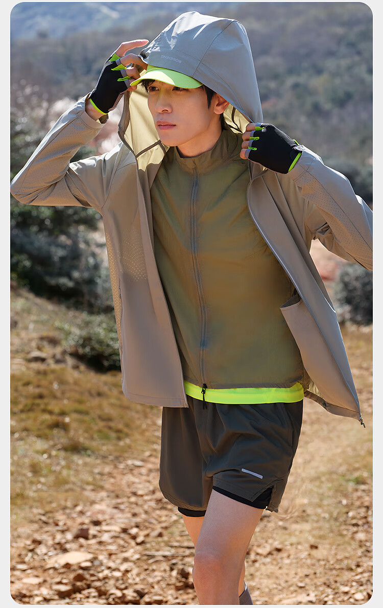 Bosideng Summer Casual Sports Original Yarn Sun Protection Jacket for Men UPF100+ UV Protection Loose Travel Coat 6